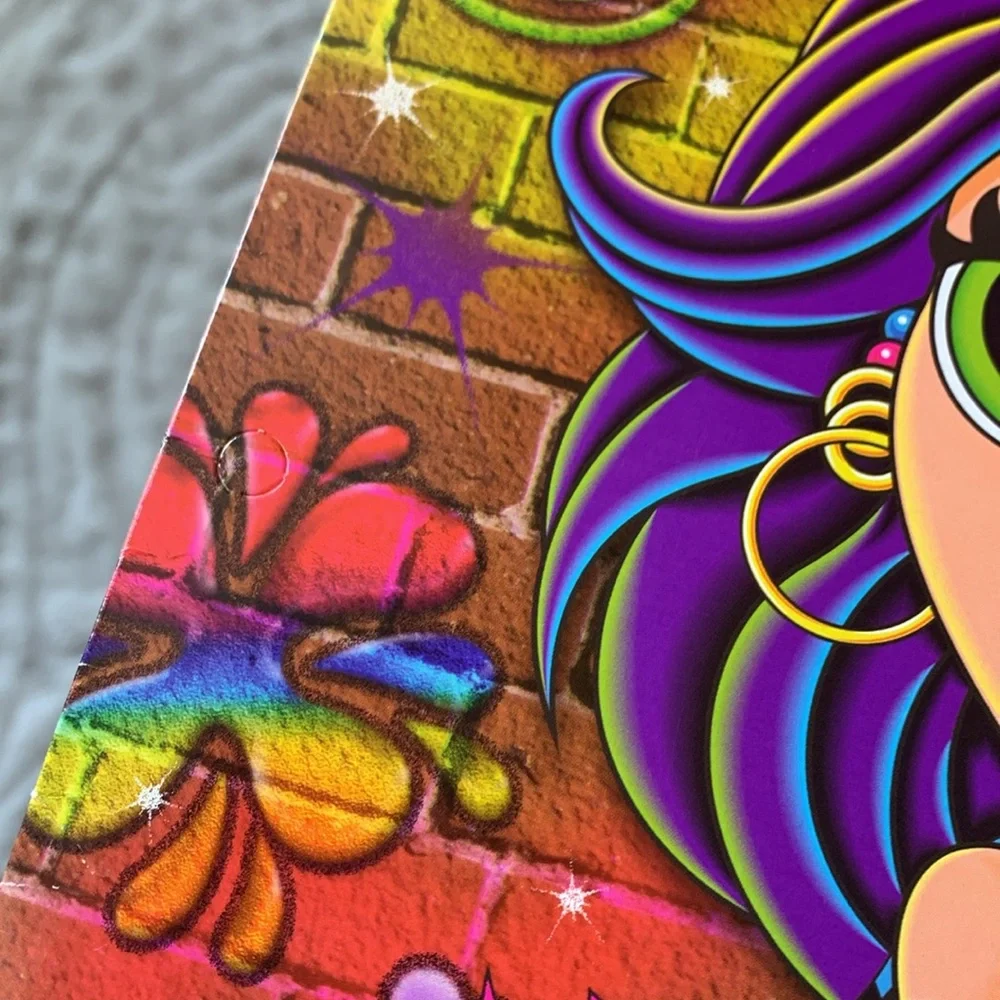 Vintage Lisa Frank Rock Star Guitar Folder